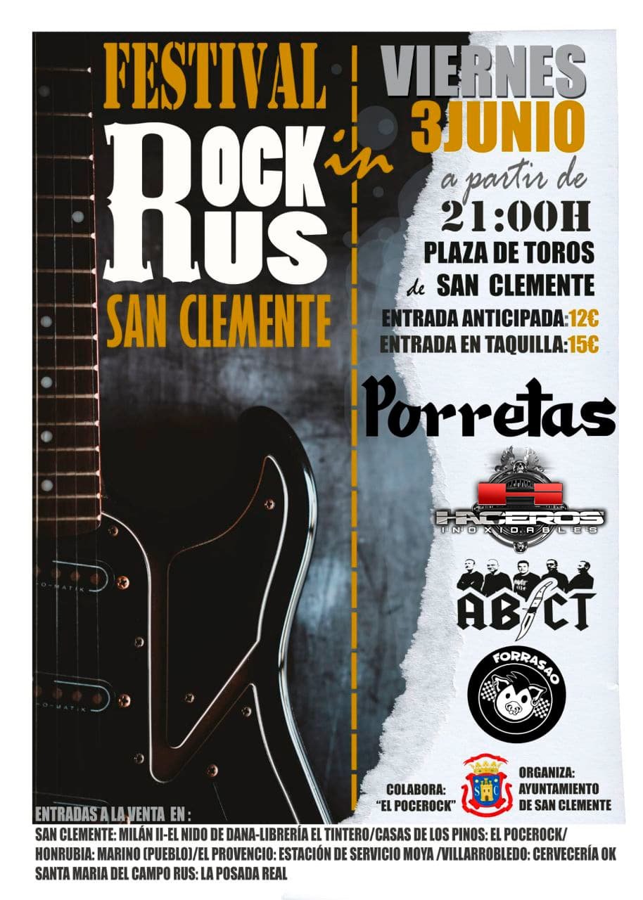 Los Haceros participarán en el Festival RockRus de San Clemente este viernes 3 de mayo