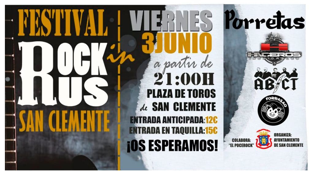 Los Haceros participarán en el Festival RockRus de San Clemente este viernes 3 de mayo