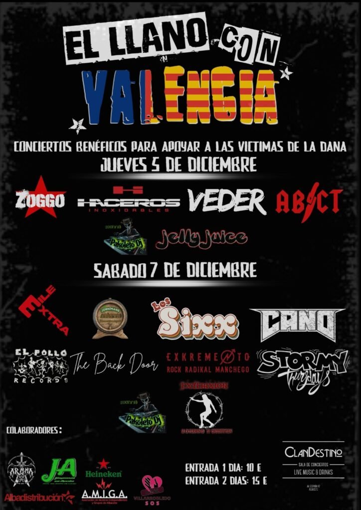 Festival solidario en Albacete: "El Llano con Valencia"