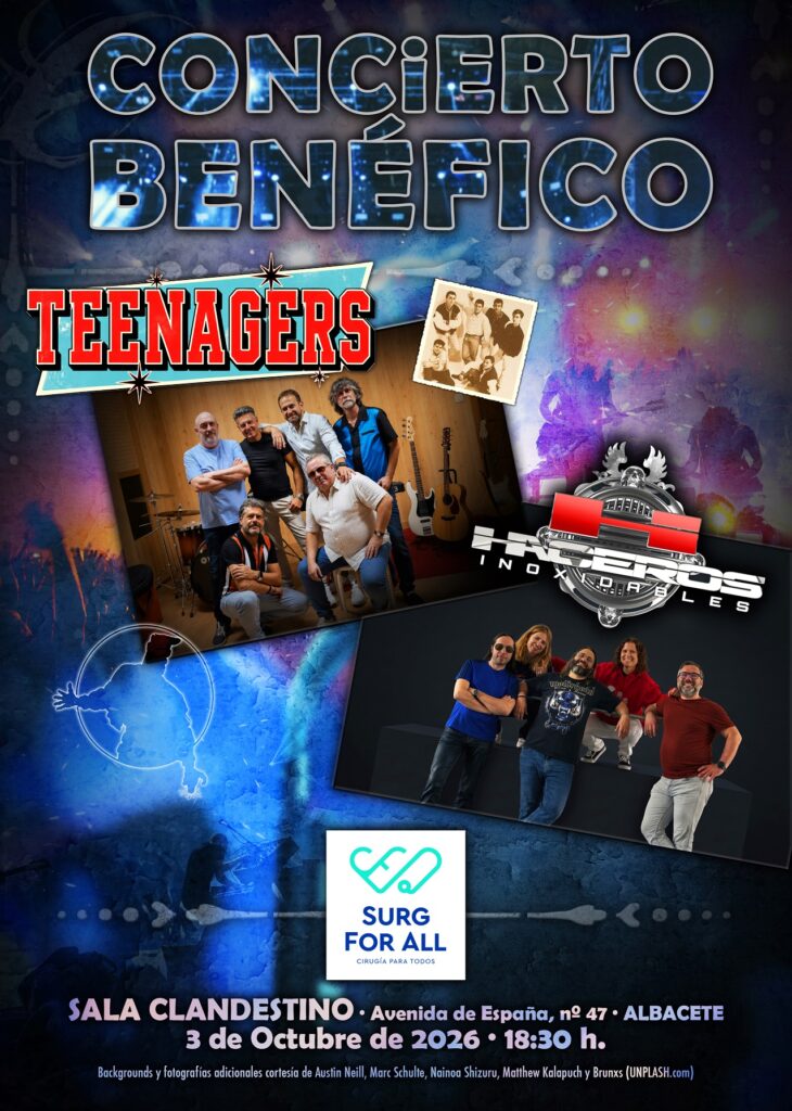 Teenagers regresan 35 años después junto a Haceros Inoxidables en un concierto solidario a beneficio de Surg for All